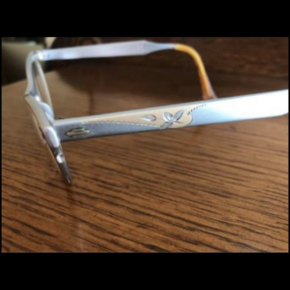 Vintage Cat Eye Glasses by Art Craft *Silver-Blue - Picture 7 of 8